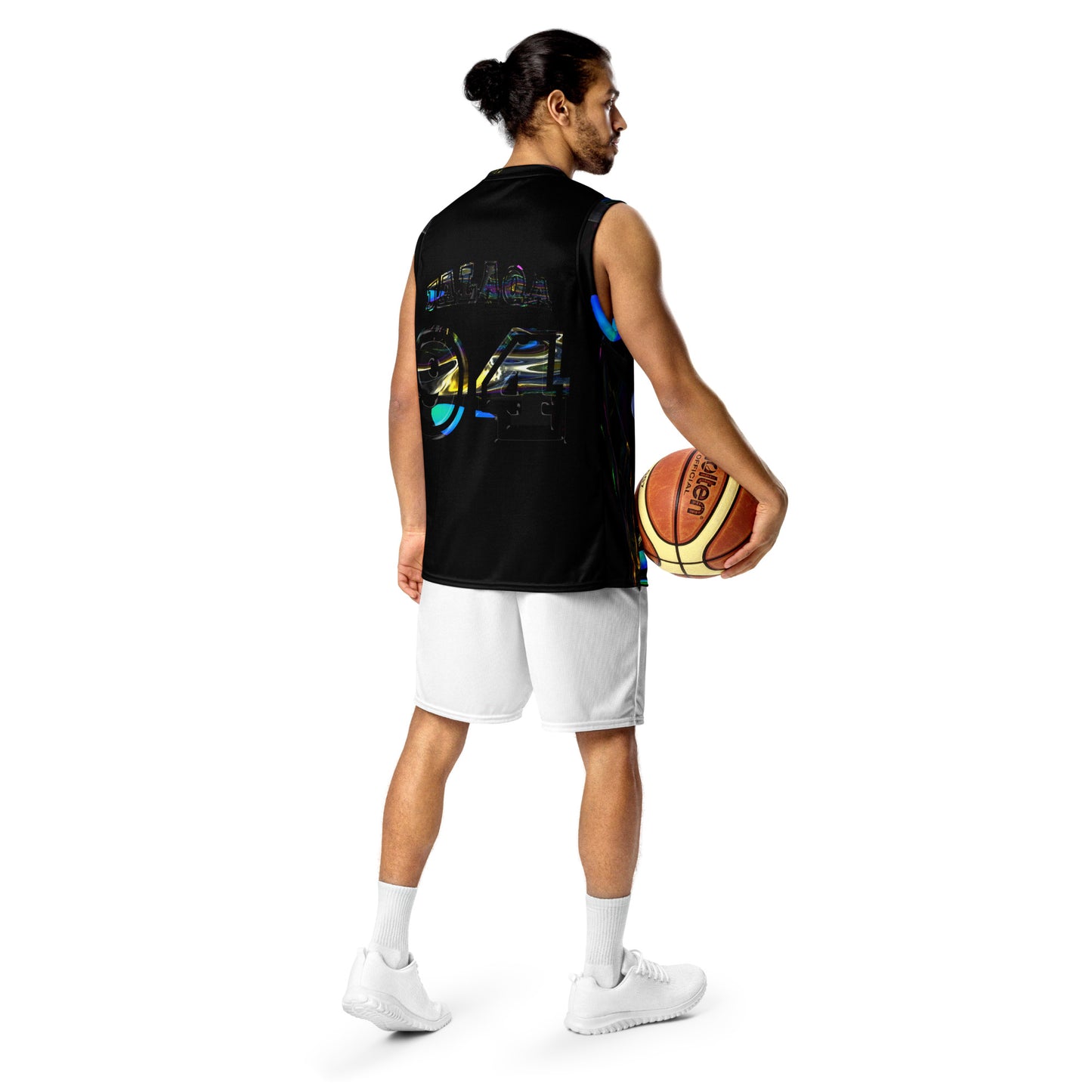 JALAQA TEAM BASKETBALL JERSEY. UNISEX {BLACK}