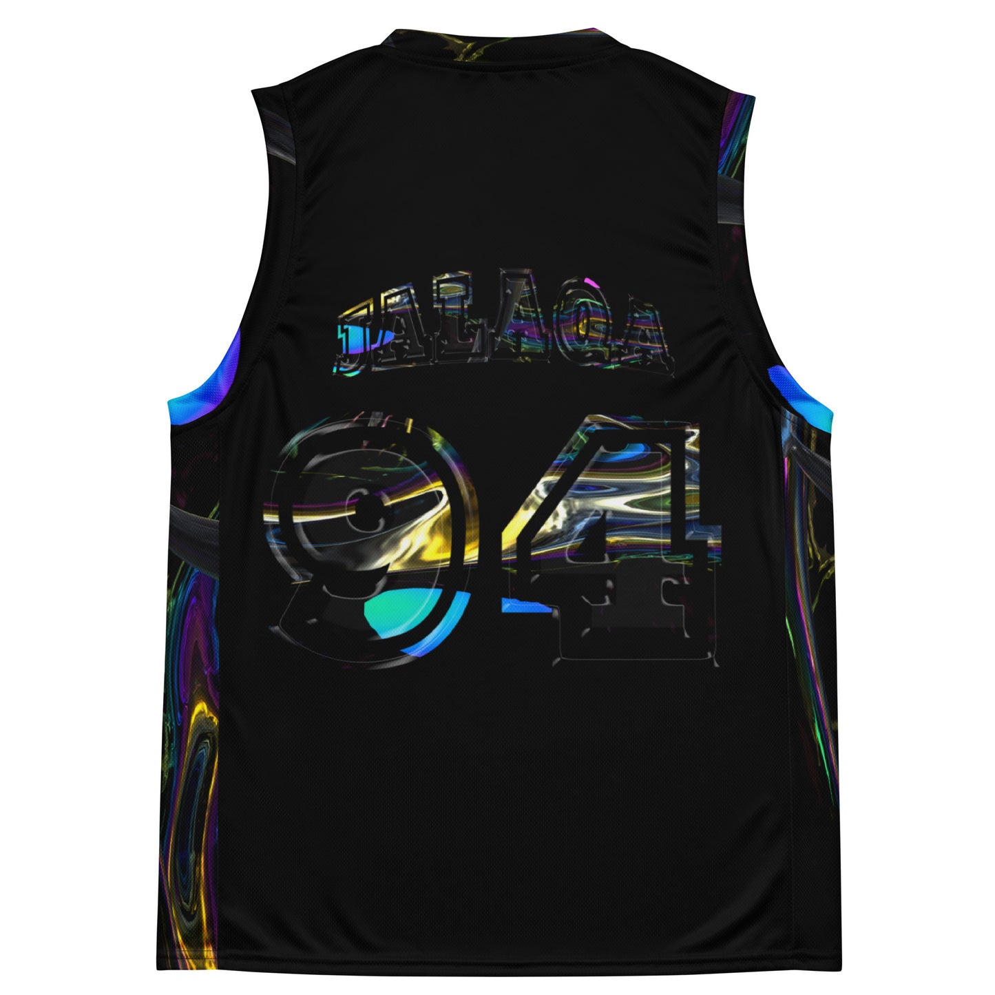 JALAQA TEAM BASKETBALL JERSEY. UNISEX {BLACK}