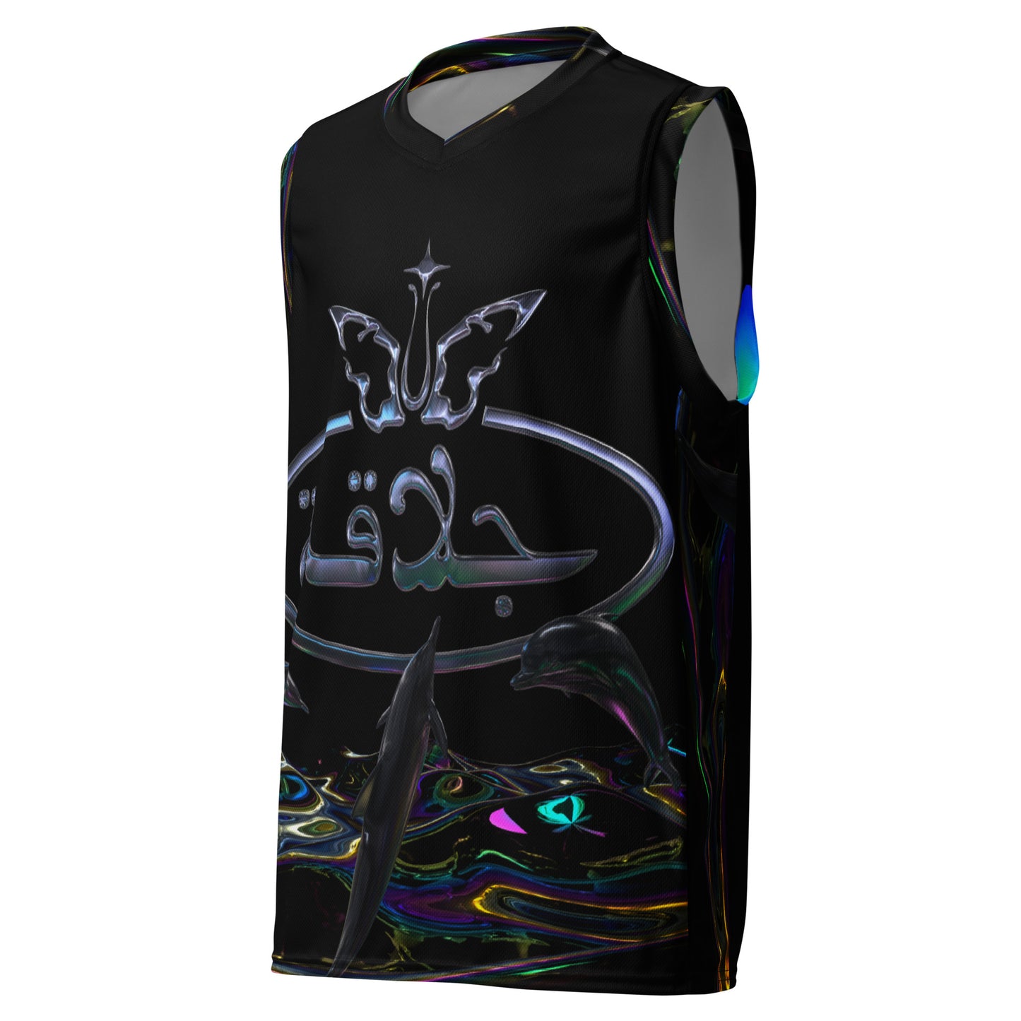 JALAQA TEAM BASKETBALL JERSEY. UNISEX {BLACK}