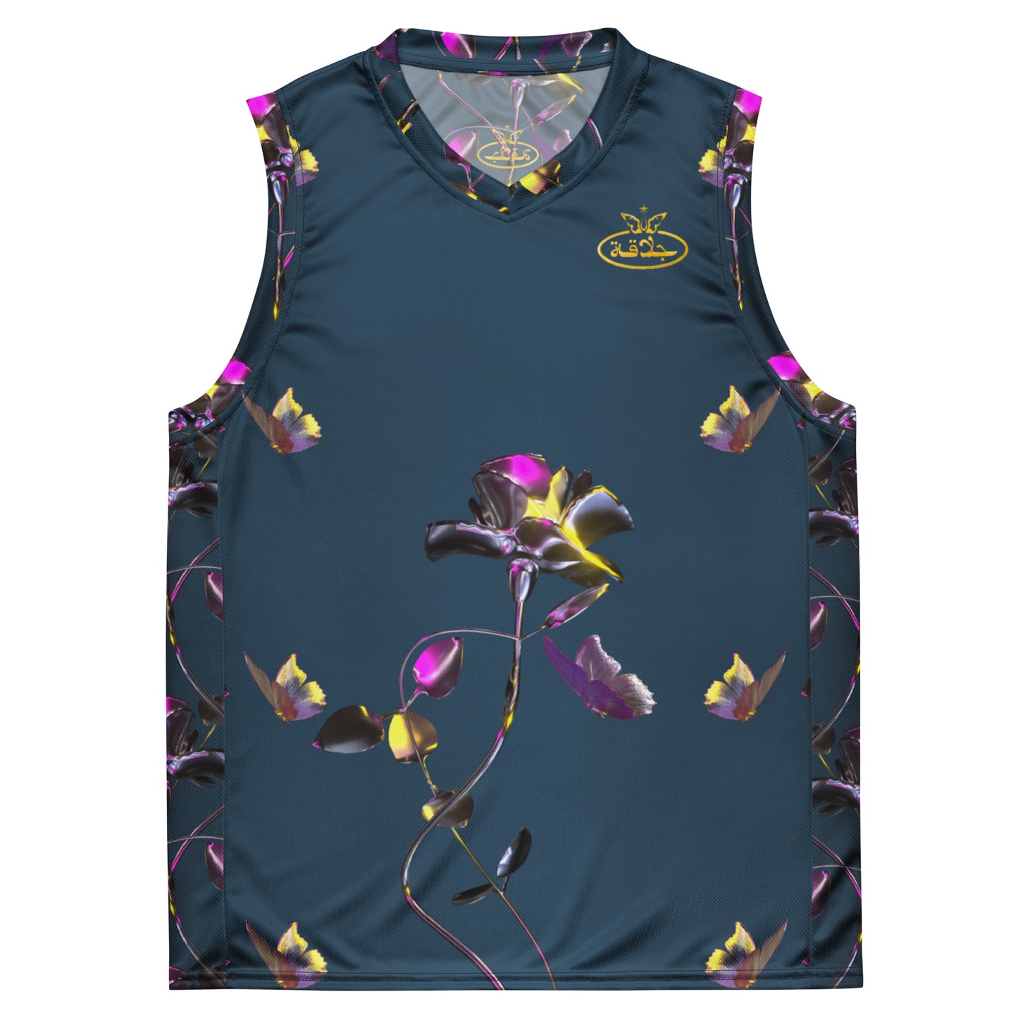 UNISEX BASKETBALL RECYCLED JERSEY {NAVY}