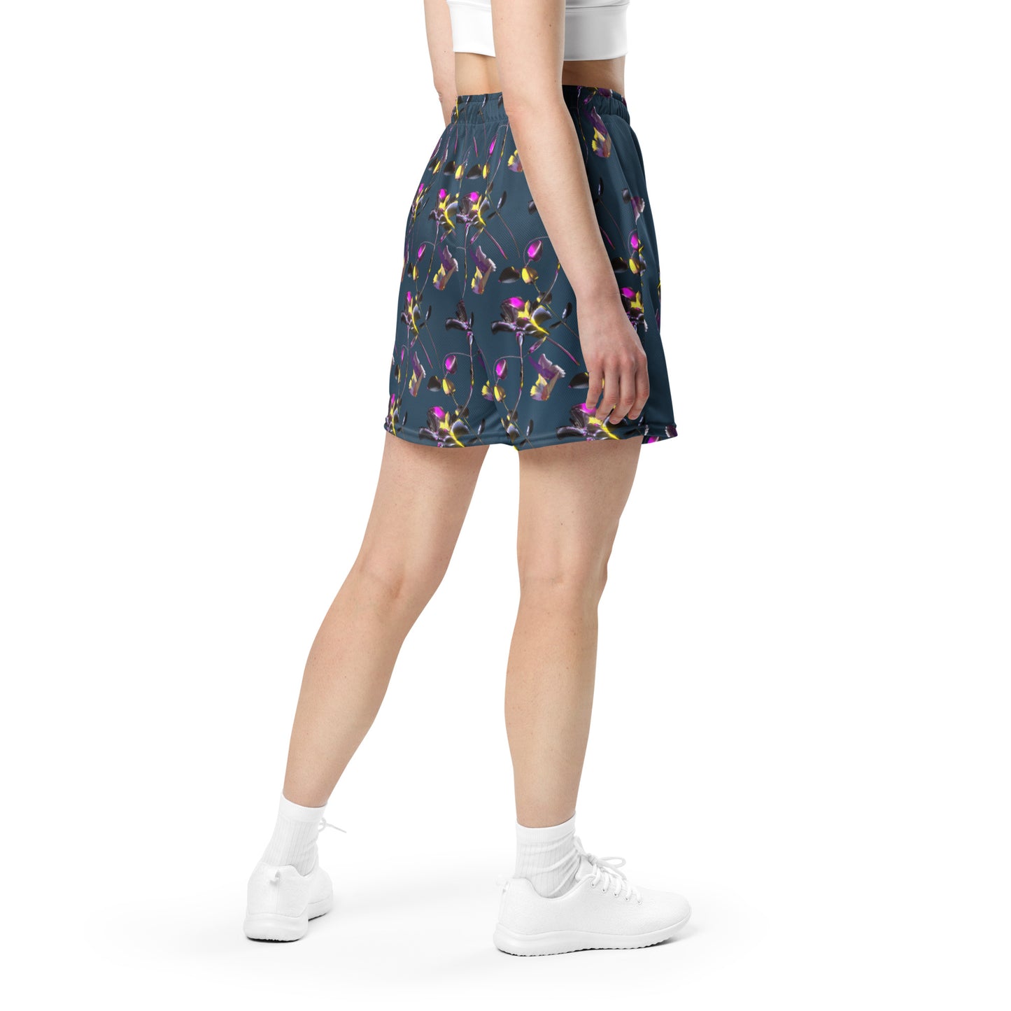 UNISEX RECYCLED MESH SHORTS{NAVY}