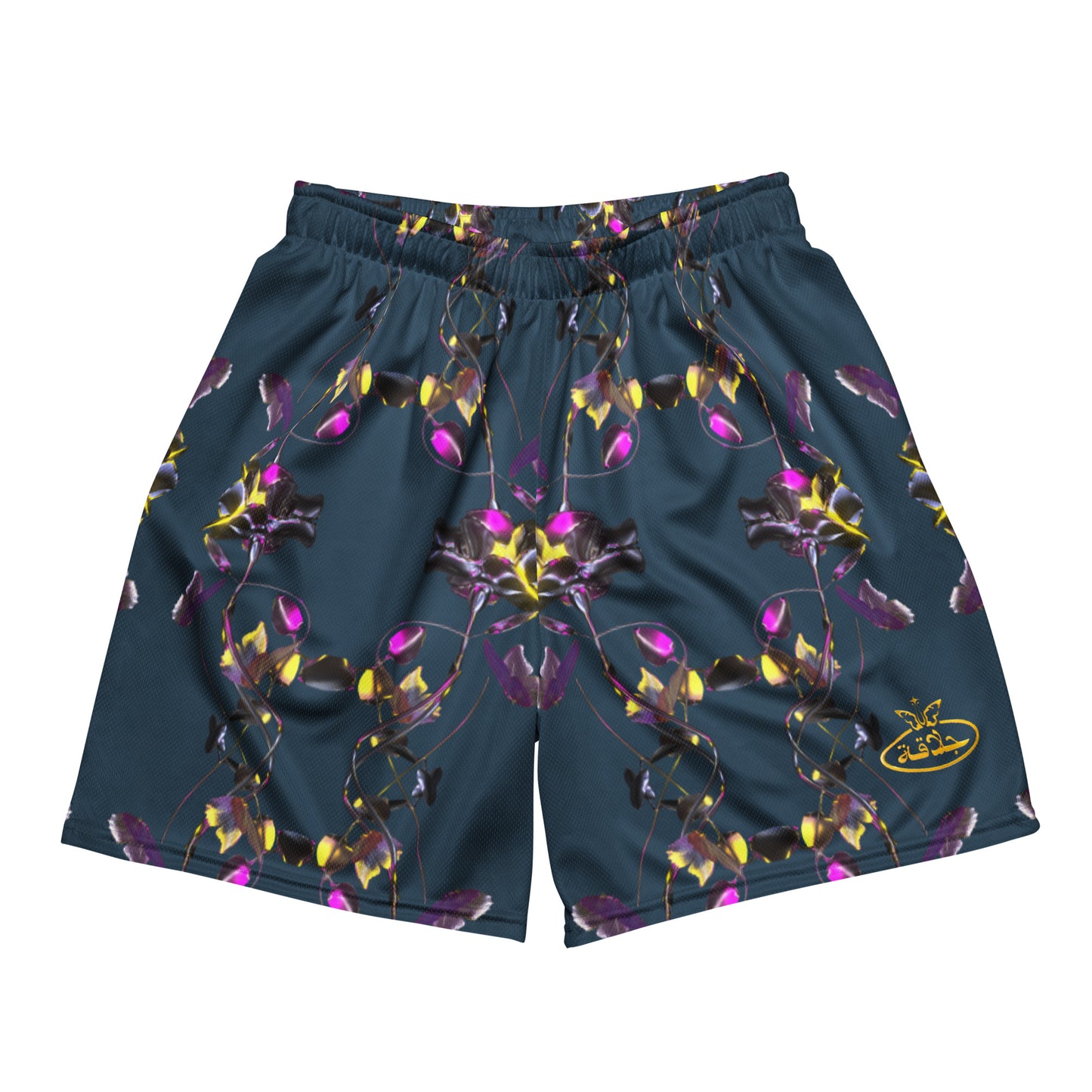 UNISEX RECYCLED MESH SHORTS{NAVY}