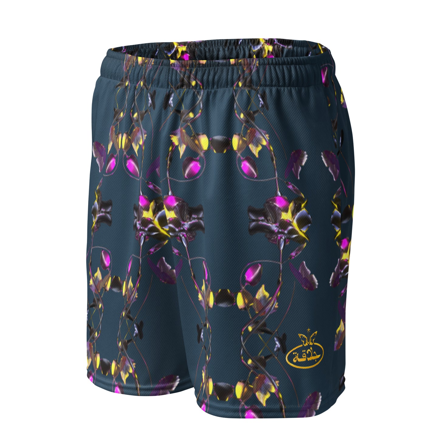 UNISEX RECYCLED MESH SHORTS{NAVY}