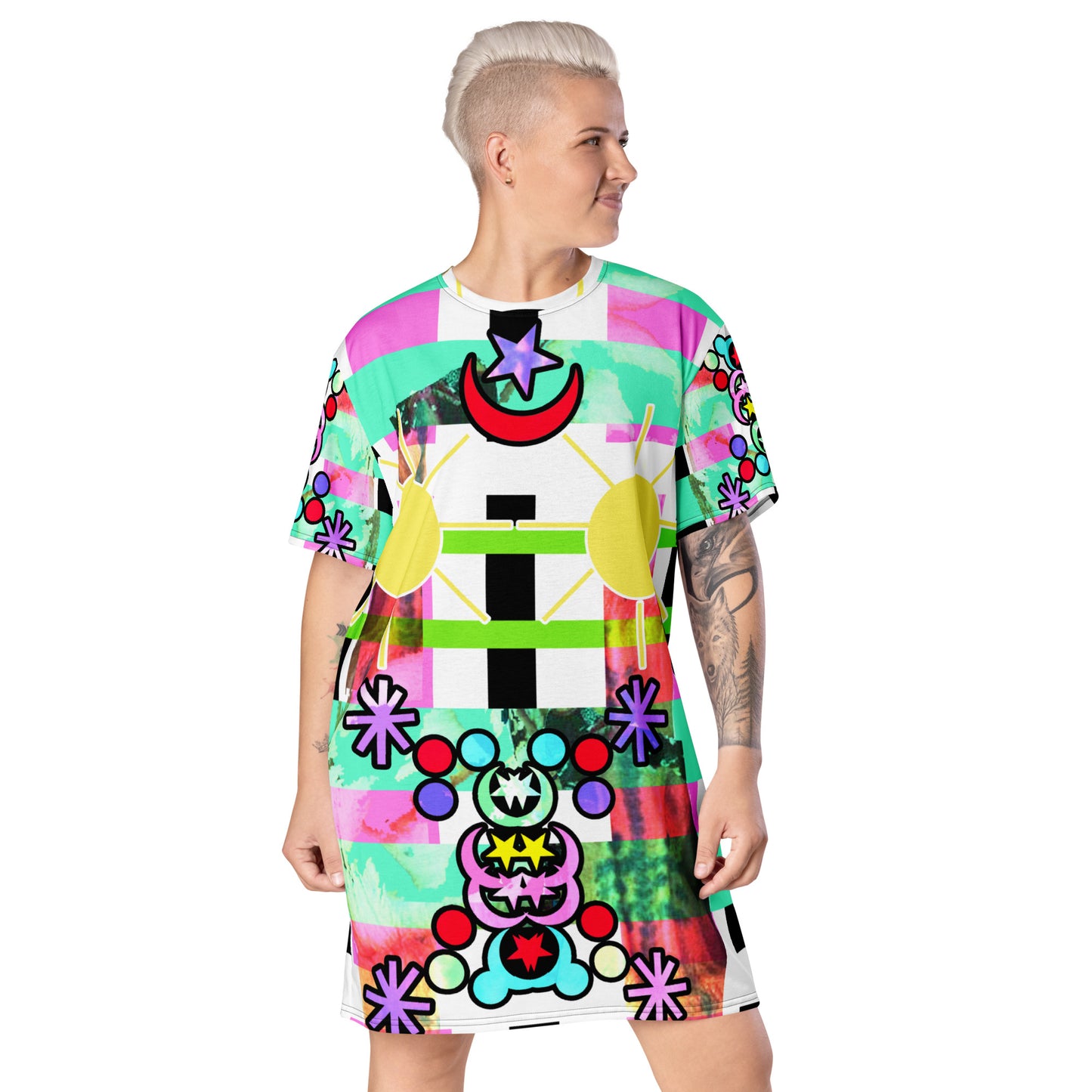 TRIBE JALAQA. TSHIRT DRESS