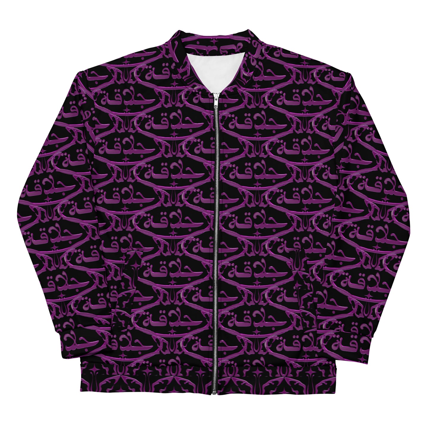 ROYAL JALAQA UNISEX BOMBER JACKET . BLACK