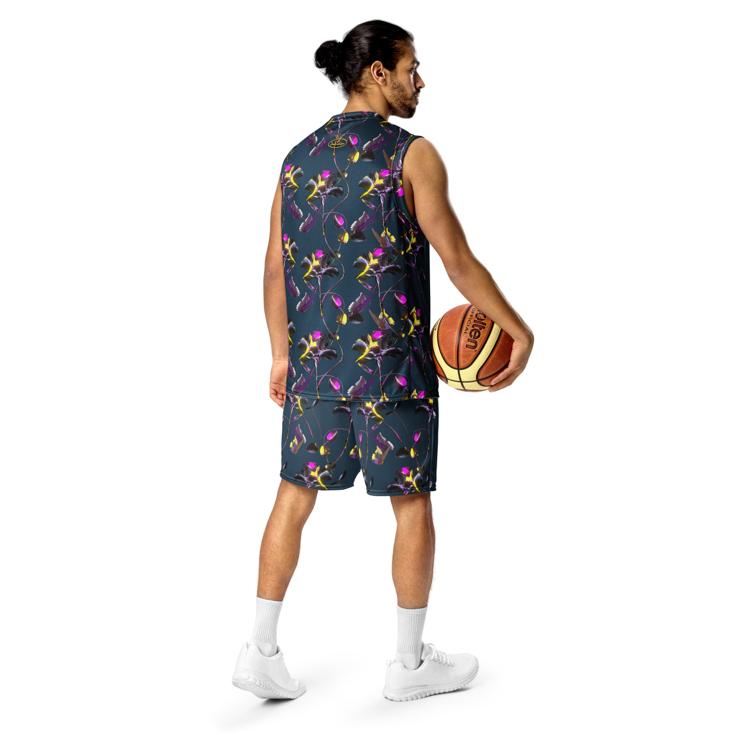UNISEX BASKETBALL RECYCLED JERSEY {NAVY}