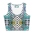 PSHYCHEDELIC KAFFIYEH JALAQA. CROP TOP